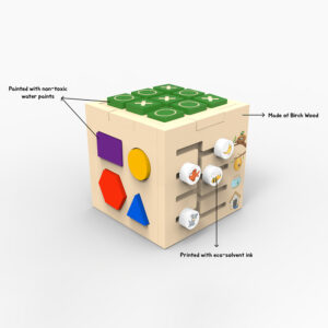Multiactivity Wooden Cube 1 1 - Jim n Jam