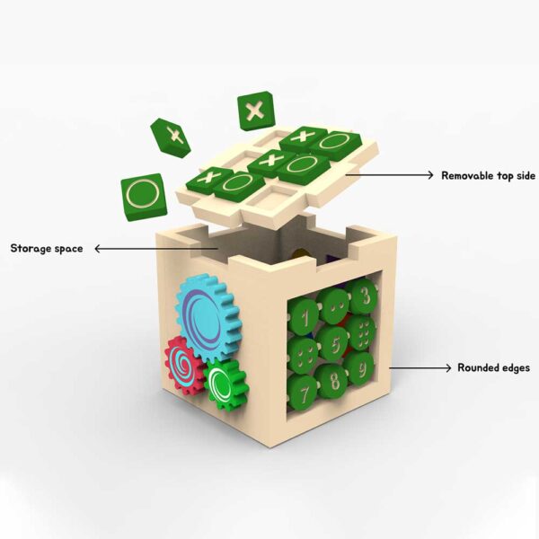 Multiactivity Wooden Cube - Image 2