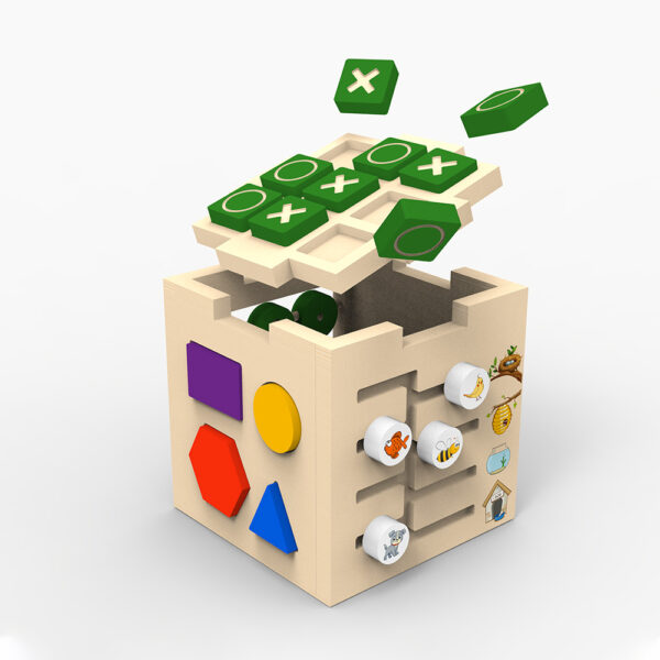 Multiactivity Wooden Cube - Image 3