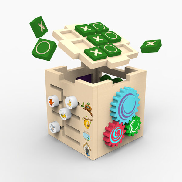 Multiactivity Wooden Cube - Image 4