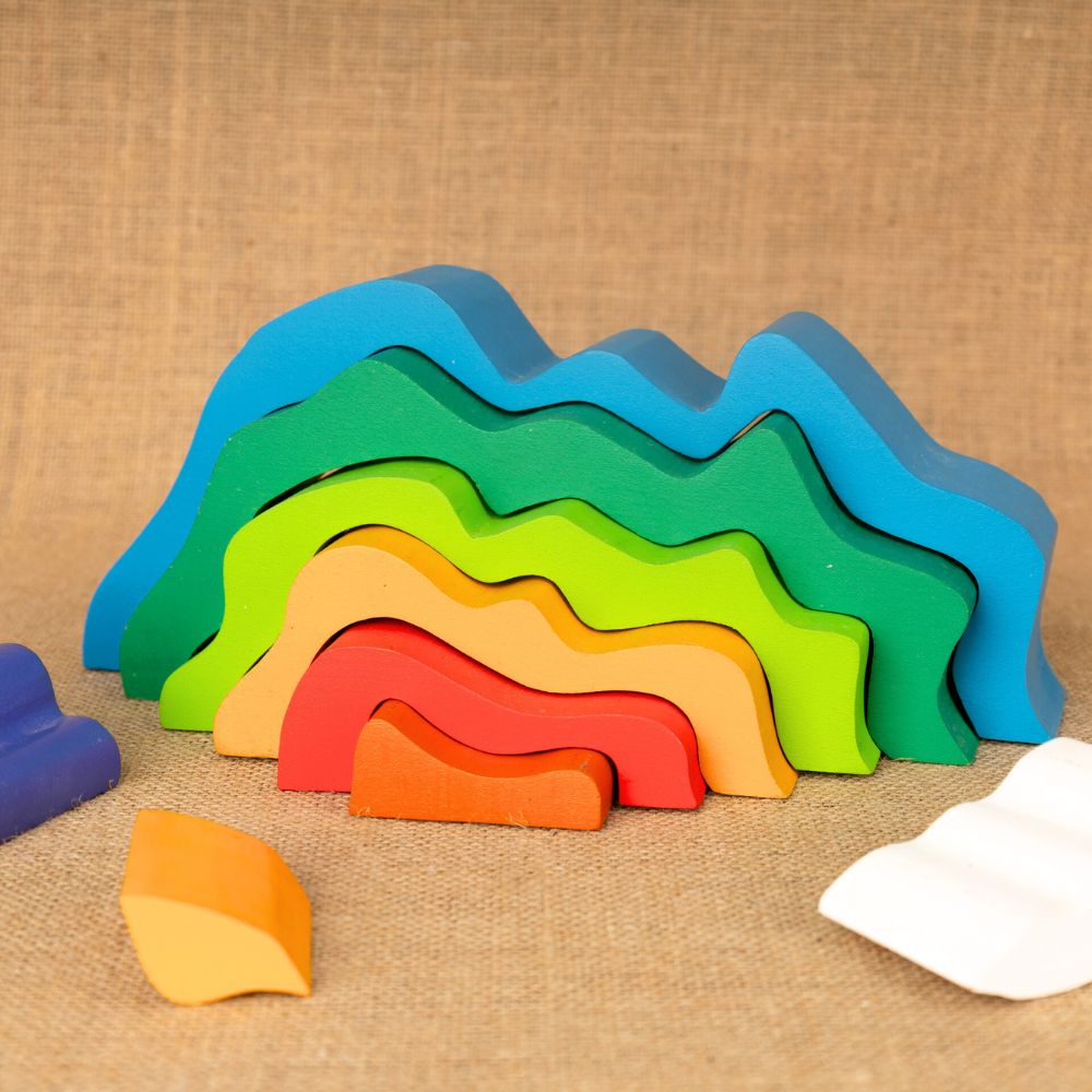 Shape Stacker Rainbow – STORK Organic Baby