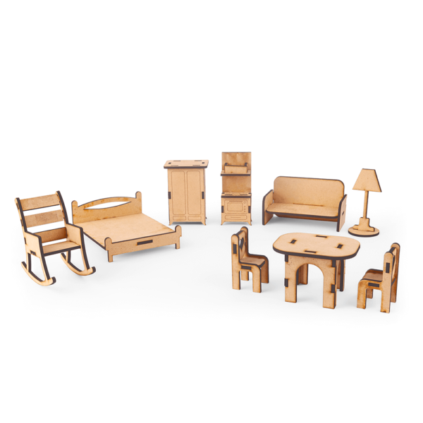 DIY Wooden Dollhouse Kit 5 - Jim n Jam