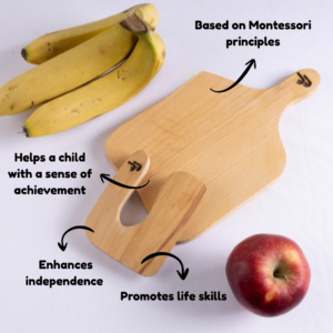 Montessori Cutting Board and Knife