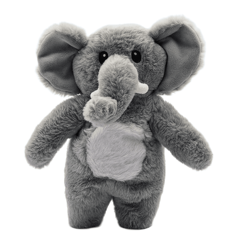 Jr. Nelly the Elephant - Flat Plush Elephant Toy for Soothing Snuggles