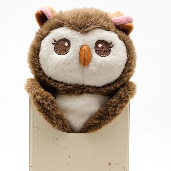 Oli the Owl – Soft, Flat & Huggable Travel Buddy