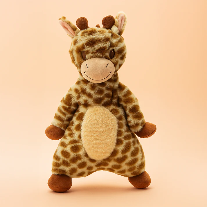 Jr.Raffi the Giraffe-Flat Plush Giraffe Toy for Tall Tales & Soft Moments
