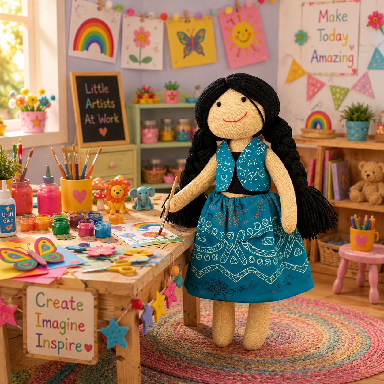Mili Handmade Rag Doll for Kids